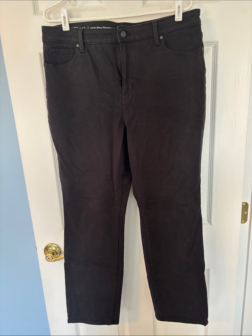 Talbots Flawless High-Rise Black Straight-Leg Women's Jeans